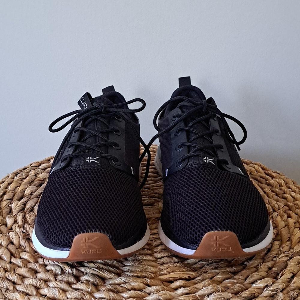 KURU Womens Atom Athletic/Running/Gym/Walking‎ Black Knit Sneakers 9 - Picture 3 of 9